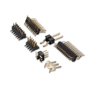 Pitch 1.27mm 2.0mm 2.54mm Male Angle Pin Header PCB SMT Connector Single Dual
