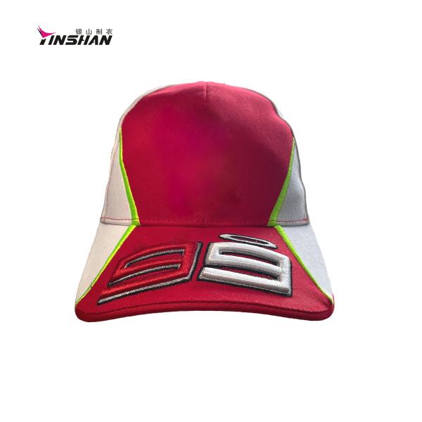 Quality Racing Sport Cap for Men 3D Embroidery 6 Panel Design Custom Color Custom Car Cycling wholesale