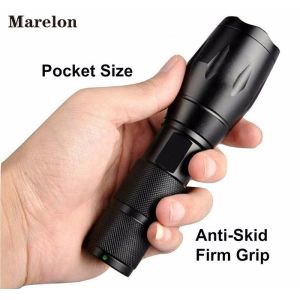 1000 Lumens Pocket LED Emergency Flashlight Adjustable Focus Zoom Light