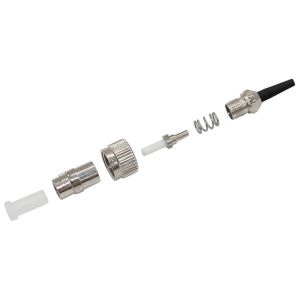 Black PC Fiber Optic Connector Module 0.9mm Assembly For FTTH