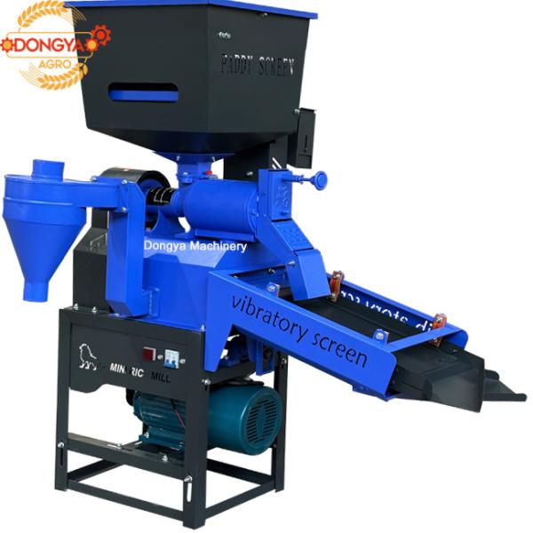 4HP Single Phase 6N50L Vibration Rice Mill Machine with Destoner and Sorting