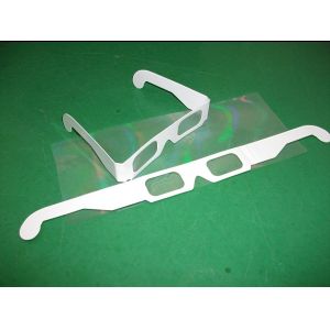 Cheap Flip Clip Style Plastic 3D Fireworks Glasses 4C CIS Paper Frame for sale