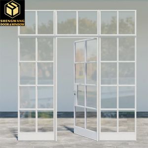 Villa Push Pull Curtain Wall Window Transparent Aluminium Window Sliding Frame