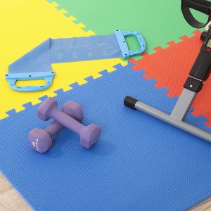 EVA Foam Mat Tiles - Interlocking Padding for Garage, Playroom, or Gym Flooring