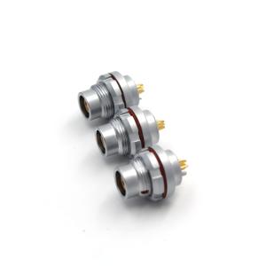 Cheap 102F Series 4 Pin Socket Connector IP68 Waterproof Chrome Plated For Robotics for sale