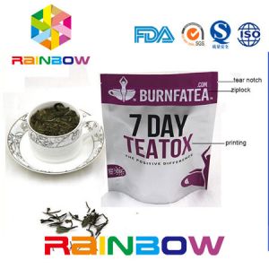 China Side Gusseted Doy Pack Kraft Paper Tea Packaging Bag Aluminum Foil Plastic k Pouch on sale