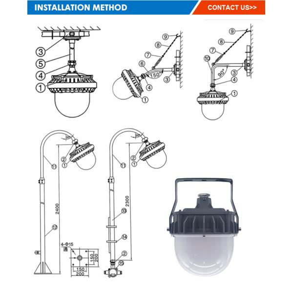 Premium Quality Ip65 Waterproof Mine Explosion-Proof Lamp 50w 100 150w Led Explosion-Proof Platform Light
