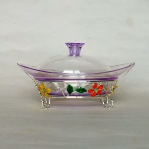 Iron base plate date palm bowl（7）