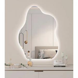 Cheap Irregular Cloud Shaped Wall Hanging Decor Mirror Smart Led Wall Mirror For Bathroom for sale