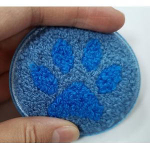 Washable Towel Embroidery Patch Heat Transfer Labels For Garment