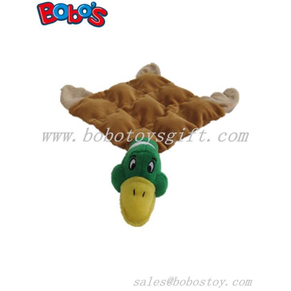 Quality 30cm squeaker pet toy plush tan duck with less stuffing wholesale