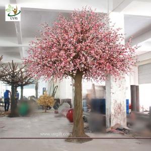 China UVG CHR058 Latest wedding decoration pink indoor artificial peach blossom tree 15ft high on sale