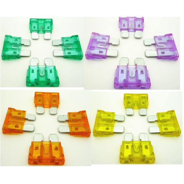 Colour Zinc Material ATO ATC Automotive Wiring Accessories Car Fuse 32V 40A Max