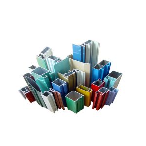 China Colorful Powder Coating Aluminium Extrusion Profile 6063-T5 Maximum 12meters Long on sale