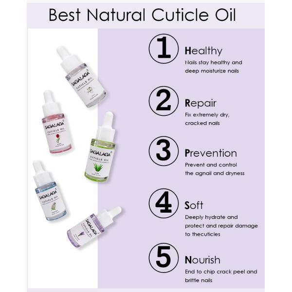 20ml Custom Hydrating Cuticle Oil for Healthy Nails Eco-friendly Nail Care Solution 100% Pure and Natural
