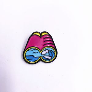 China Embossed Logo Metal Lapel Pins Gift Dye Black Colors Plated Soft Enamel Pin Badges on sale