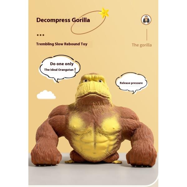 Children's Pinch Toy Gorilla Vent Pinch Slow Rebound Toy Decompression Sand Molding Soft Glue