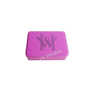 Cards Gift Storage Rectangular Tin Box Customized Double Sides Matt Varnish