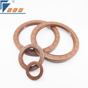 Customized Pump Oil Seal Mechanical Double Lip Rubber Oil Seal Brown Sealer