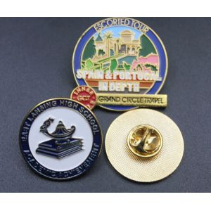 High quality cheap price factory custom metal badge promotion printing badge pin