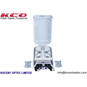 8 Port Outdoor Fiber Optic Termination Box with 12 Fibers Capacity and ABS+PC