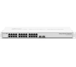 Cheap CSS326-24G-2S RM 1U Managed Gigabit Ethernet Network Switch with PoE Indoor Supports PoE for sale