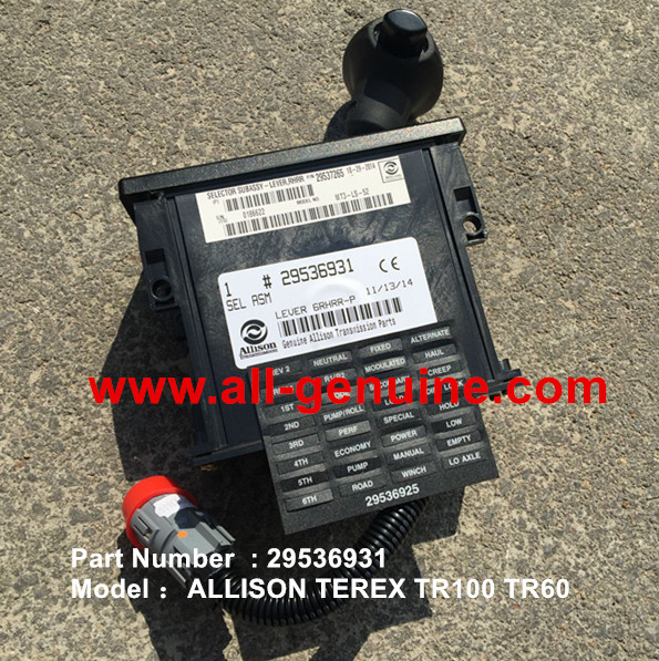 Quality TEREX ALLISON 29536931 TRANSMISSION SHIFT SELECTOR NHL DUMP TRUCK TR100 wholesale