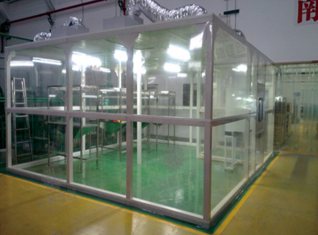Customized High Efficiency ISO6 Modular Cleanroom With Laminar Air Flow For