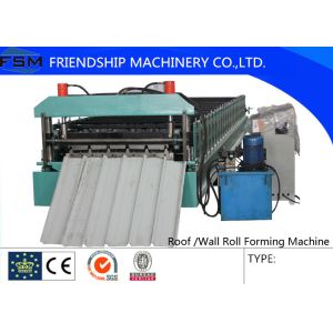 Heat Treatment Cutting Blade Roof Roll Forming Machinery With Cr45 Steel Roller