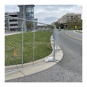 Hot Dipped Galvanized Australia Temporary Fence with 100mm x 300mm Infill Mesh