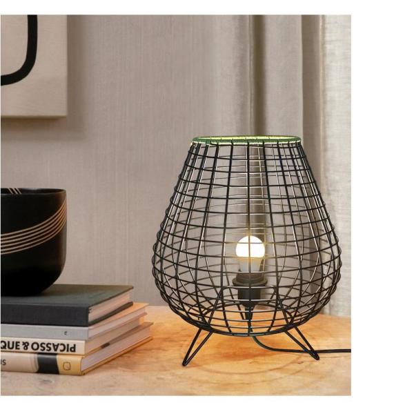 Bedroom bedside lamp Chinese style tea room atmosphere lamp bamboo rattan table lamp
