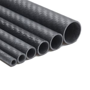 Glossy Surface3K Full Carbon Fiber Tube High Strength Length 500mm OD 10mm 15mm