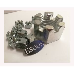 China HEX Slotted Nut DIN935,Carbon Steel,M30,Min.1000Pcs,Zinc Surface on sale