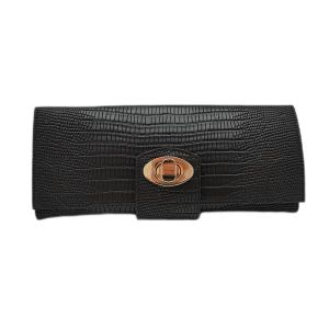 China Real Leather Wallet Lizard Pattern Bifold Long Purses Card Holder for Women WA16 on sale