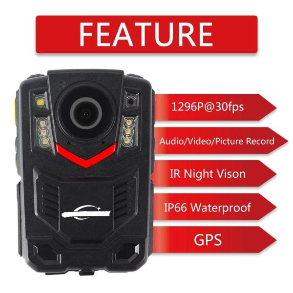 Quality Body Mounted Police Video Cameras With GPS Function wholesale