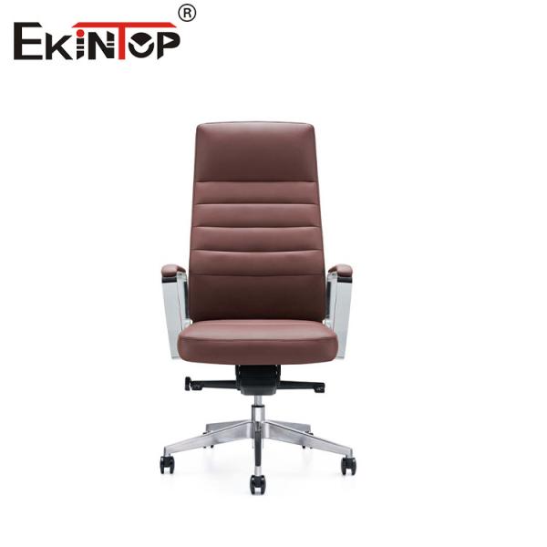 Quality ODM Modern Leather Arm Chairs With Metal Chrome Base wholesale