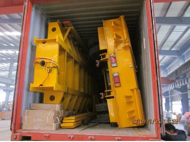 Extendable 3 Axles Genron Semi Truck Flatbed Trailer