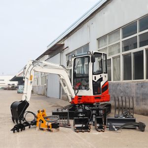 China 1.2t 2.5t Sdjg CE EPA Farm Home Garden 360 Hydraulic Crawler Diesel Mini Pelle Small Bagger Compact Excavator on sale