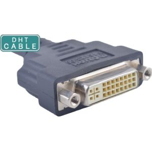 1.0 Meters DVI SCSI Cable , Custom Cable Assemblies Straight Or R / A Molding