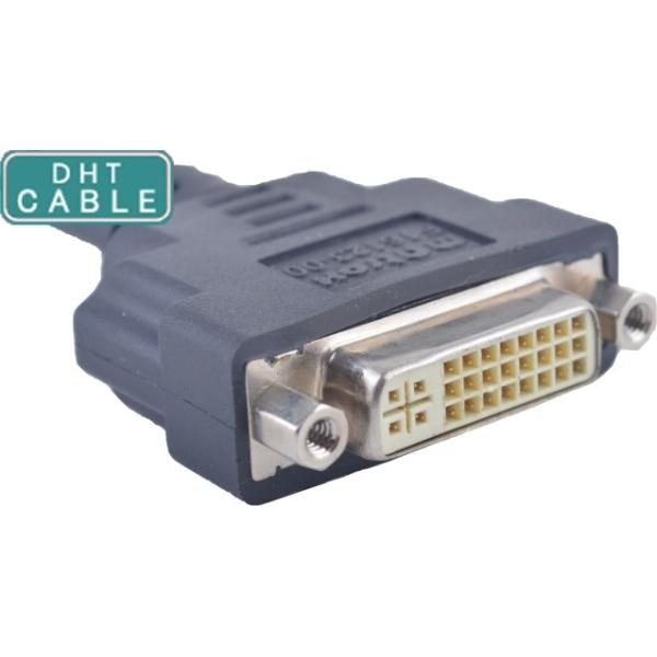 1.0 Meters DVI SCSI Cable , Custom Cable Assemblies Straight Or R / A Molding