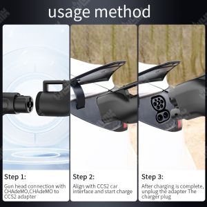 Olink EV Fast Charging Plug Fast EV Charger CHAdeMO Connector CHAdeMO to CCS2