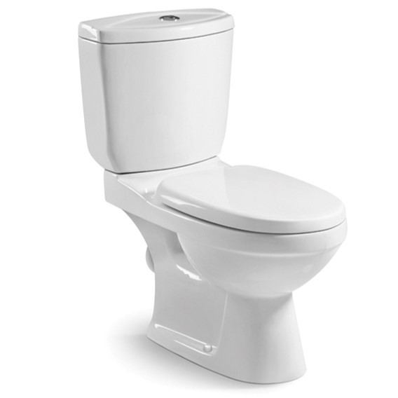 Quality White Ceramic Washdown Wc Toilet Bowl Two Piece for Bathroom wholesale