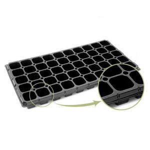 China Eco Friendly 115g Plastic Seedling Tray 128 Holes Extra Strength Greenhouse Seed Trays on sale