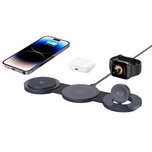 3-in-1 Fast Charge Wireless Charging Pad Pad for Phone and Watch
