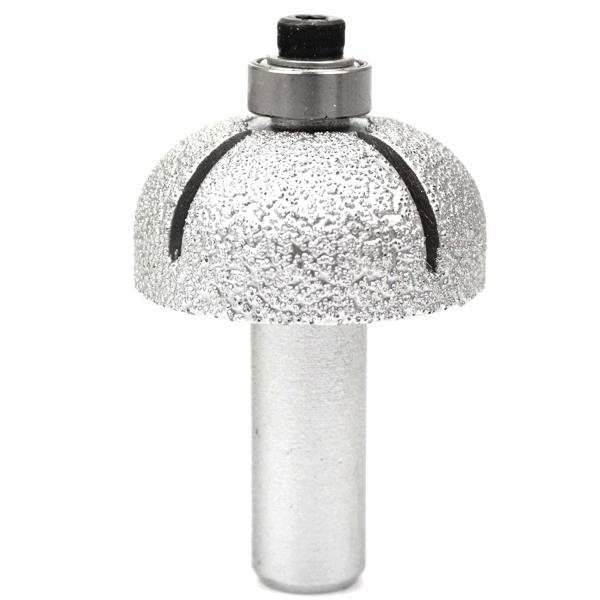 R15 37mm Ball Round Nose Stone Router Bit , Diamond Router Bits For Granite With