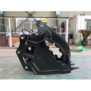 Q345B Excavator Hydraulic Thumb , Graptor Bucket For CAT320