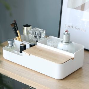 Sustainable Rectangle Makeup Organiser Box Cosmetic Storage Box Organizer