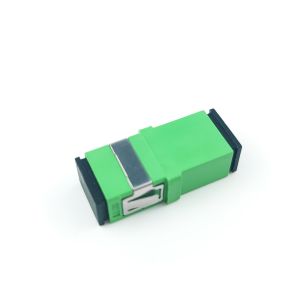 SC APC Earless Dustproof Simplex Coupler for Optical Fiber Active Connection in