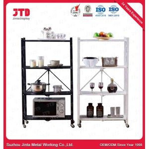 Cheap Wheeled 70in 4 Layer Bookshelf Cold Rolled Steel 900mm Shelf for sale