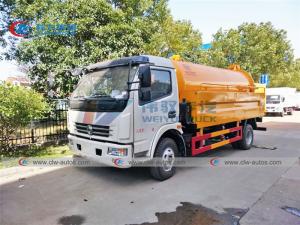 Cheap Dongfeng 8000L Q235 Carbon Steel Vacuum Suction Truck for sale
